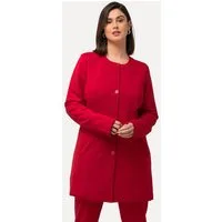 Ulla Popken Jerseyblazer Longblazer Ziernähte Rundhals Jersey