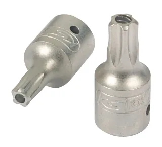 KS Tools 1/4" Bit-Stecknuss, Fünfstern mit Stirnlochbohrung - 911.1471