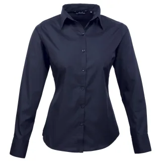Premier - Bluse für Damen Langärmlig (Marineblau)