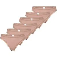 sloggi T-String 6er Pack GO Crush (Spar-Set, 6-St) String - Baumwolle - Atmungsaktiv - Komfortabel und atmungsaktiv