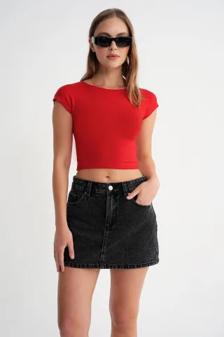 Slim Fit Crop T-Shirt