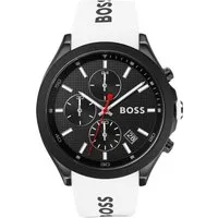 BOSS Chronograph VELOCITY 1513718, Quarzuhr, Herrenuhr, Armbanduhr, Stoppfunktion, Silikonarmband