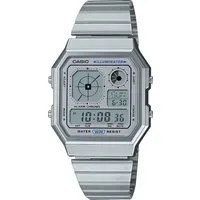 CASIO VINTAGE Chronograph A130WE-7AEF, Quarzuhr, Armbanduhr, Damenuhr, Herrenuhr, Edelstahlarmband, digital