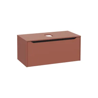 VitrA New Integra Square Waschtischunterschrank (Aufsatzwaschtisch) mit 1 Vollauszug 100 Matt,80286 80286