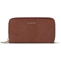 Lazarotti Geldbörse Bologna Leather XL Double Zip-Around Geldbörse RFID Leder 20 cm