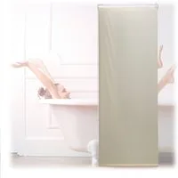 relaxdays Duschrollo beige Breite 60 cm, 60x240cm
