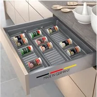 Spetebo Schubladeneinsatz für Gewürze für Küchenschubladen der ideale Küchen-Organizer (Anzahl, 1 St., Stück), Made in Germany