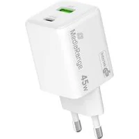 Mediarange Mediarange Ladegerät Power Adapter 45 Watt GaN 1x USB-A + 1x USB-C USB-Ladegerät