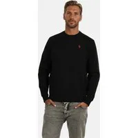 U.S. Polo Assn. Rundhalspullover USColee – Herren Sweatshirt mit Rundhalsausschnitt Baumwoll-Viskose-Mix, weich, atmungsaktiv und mit Logo-Stickerei