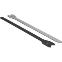 Klett-Kabelbinder 300mm x 12mm schwarz, 10 Stück