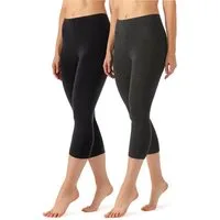Merry Style Leggings Damen Caprihose 3/4 Hose MS10-144 (2-tlg) aus Viskose