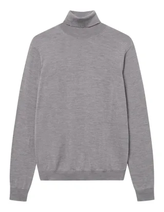 les deux - Rollkragenpullover aus Merinostrick - Greyson grau - Gr. - XL