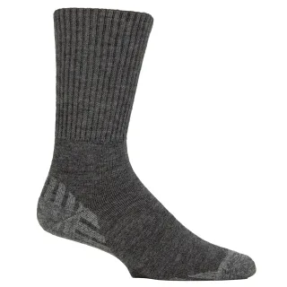 Diabetiker-Wollwander-Socken für Herren | Extra breite gepolsterte Wandersocken