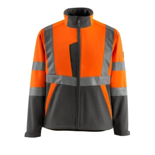 MASCOT Kiama Softshell Jacke SAFE LIGHT Hi-vis Orange / Dunkelanthrazit 4XL - 15902-253-1418-4XL