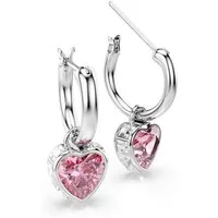 Swarovski Paar Creolen Schmuck Geschenk CHROMA Ohrringe, mit Swarovski® Kristall - Einhänger abnehmbar