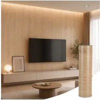 BlingBin Möbelfolie Selbstklebende Möbelfolie in Holzoptik 40×300 cm, (1er Set, 1St.}, 1 x Klebefolie Rolle), Wasserdicht Dekorfolie, zuschneidbare Möbelfolie für DIY-Renovierung
