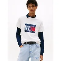 Tommy Jeans T-Shirt TJM RWB FLAG TEE EXT Slim fit, mit Rundhals