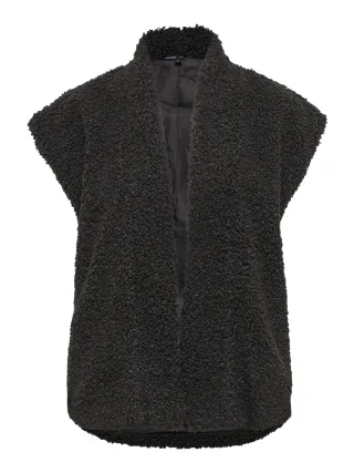 ONLY - ONLNAYA TEDDY WAISTCOAT CS OTW Chocolate Torte - Gr. - L