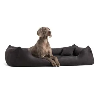 Tierlando MORITZ VIP Hundebett Hundesofa schwarz 1,3 m, 25 cm, 1 m