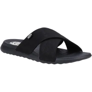 HEYDUDE Christi Slide Distressed Polyurethan Damen Schwarz Sandalen