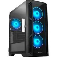 Apex GA-01B-TG-OP , Tower-Gehäuse schwarz, Tempered Glass