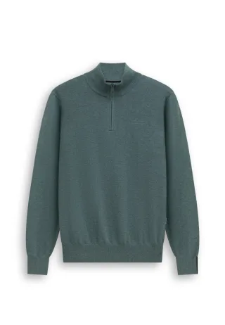 State of Art - Pullover mit Stehkragen grün - Gr. - L
