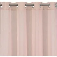 Eurofirany Gardine Rebecca Durchsichtige Vorhänge Blau Rosa Weiß 140x250 Ösenschal