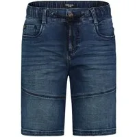 SUBLEVEL Jeansshorts Cargo mit Kontrastnähten Denim Pull On Denim Shorts