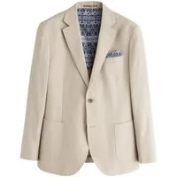 Next Jackenblazer Strukturiertes Slim Fit Sakko aus Leinengemisch (1-tlg)