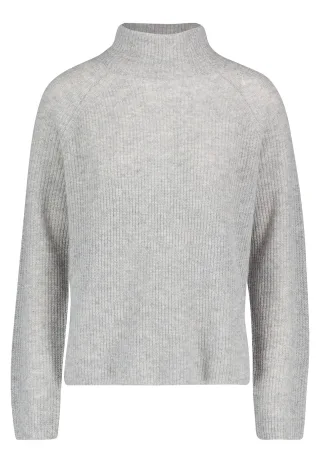 Betty Barclay - Kaschmir-Pullover Light Silver Melange - Gr. - 36