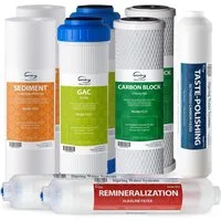 iSpring Ersatzfilter F7/F3/F9K Ersatzfilter für RO-Systeme, ohne Membran