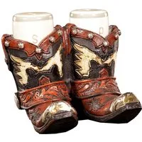 Figuren Shop GmbH Dekoobjekt Salz und Pfeffer Streuer - Wilder Westen Stiefel - Cowboystiefel
