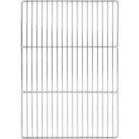 vidaXL Grillspieß Grillrost Silber 50 x 35 cm Edelstahl (1-St)