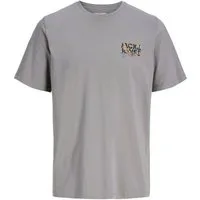 Jack & Jones T-Shirt JJGEPLAS Tee SS Crew Neck mit Markenschriftzug auf der Vorderseite