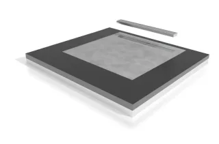 ESS Duschboard Modulo Sperrwasserh. 30 & 50 mm, 120x110cm, Komplettset, SBMOB-LINE-1 SBMOB-LINE-1