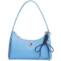 Tommy Jeans Schultertasche TJW CITY CHARM SHOULDER BAG, Damen Schultertasche, Henkeltasche mit farbigem Schmuckelement