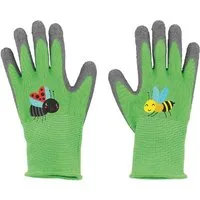 esschert design Gartenhandschuhe Gartenhandschuhe Insekten für Kinder 1 Paar
