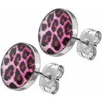 FILANGO Paar Ohrstecker Chirurgenstahl Ohrstecker LEOPARD (Ohrstecker, 1-tlg)