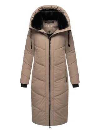 Marikoo Damen Winterjacke Nadaree – lang, warm & mit Kapuze