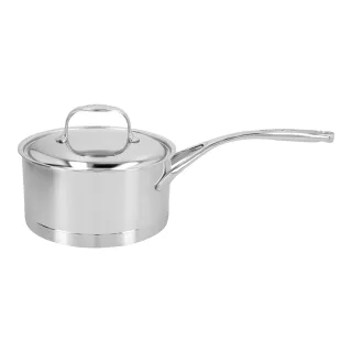 Demeyere Atlantis 7 Stieltopf mit Deckel 18 cm, 18/10 Edelstahl, Silber