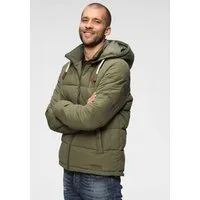 Bruno Banani Steppjacke leicht, wasserabweisend, modischer Stil, mit dekorativen Badges