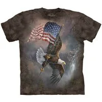 The Mountain T-Shirt Flag Bearing Eagle USA Adler
