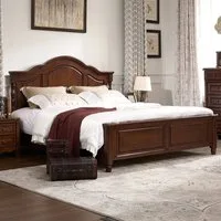 Xlmoebel Holzbett Hochwertiges Holzbett in elegantem Design (180-200 Bett), Hergestellt in Europa