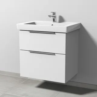 Sanipa 3way Waschtischunterbau zu Villeroy & Boch Subway 2.0 Waschtisch mit 2 Auszügen, Weiß-Soft UM61343