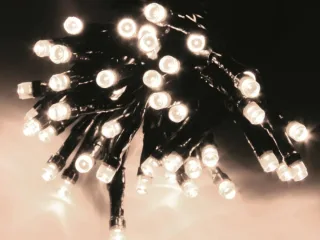 LED-Lichterkette, 40 LEDs, kaltweiß, 230V~, IP44, Innen/Außen
