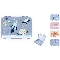 JENARD Lunchbox JENARD Brotdose Kinder Bento Box mit herausnehmbaren Fächern, auslaufsicher, robust, BPA-frei, lebensmittelecht, leicht zu öffnen