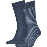 Tommy Hilfiger Socken TH MEN SMALL STRIPE SOCK 2P (2-Paar, 2 Paar) Tommy Hilfiger-Branding