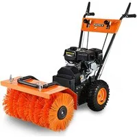 FUXTEC Handkehrmaschine FX-KM196, 60 cm Arbeitsbreite, 60cm Arbeitsbreite, Easy-Start, 5.5PS, 5 Vorwärts- u. 2 Rückwärtsgänge