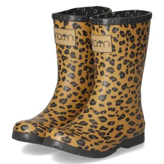 Rajn Gummistiefel LEOPARD  Beige - Gr. 25-26 -  Textil
