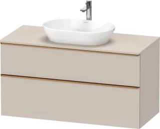 Duravit D-Neo Konsolenwaschtischunterbau wandhängend Taupe Matt 1200x550x664 mm - DE4969004910000 DE4969004910000